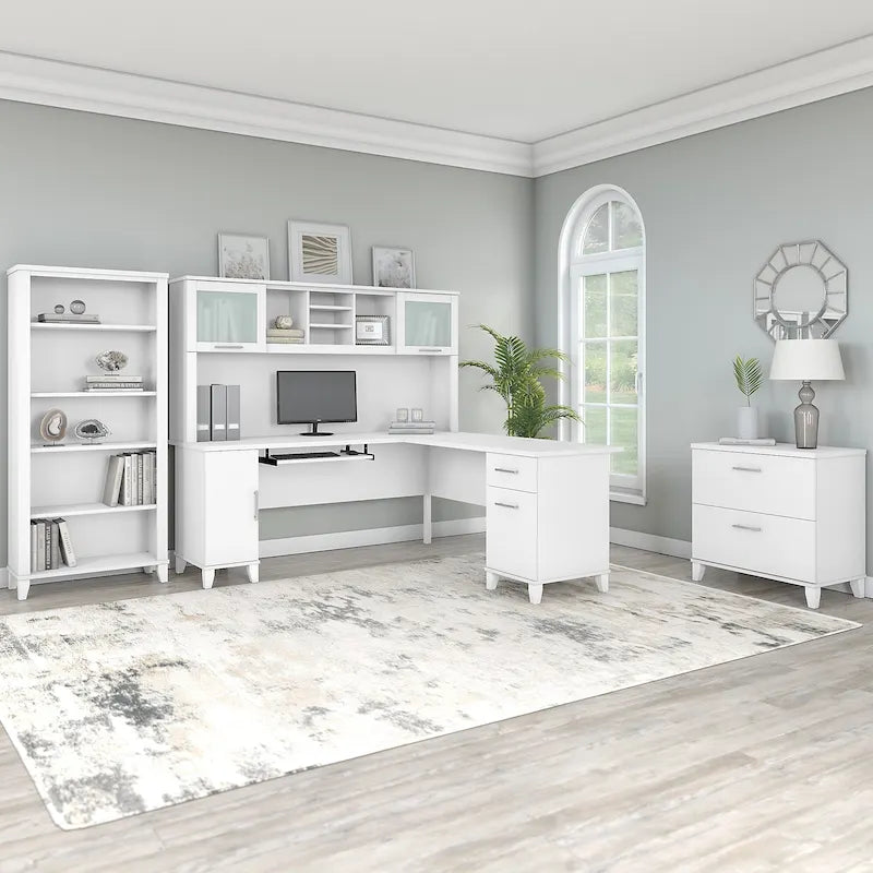 Bureau en L — Gris