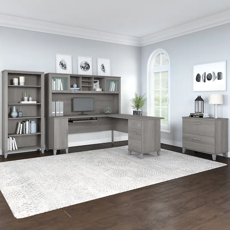 Bureau en L — Gris