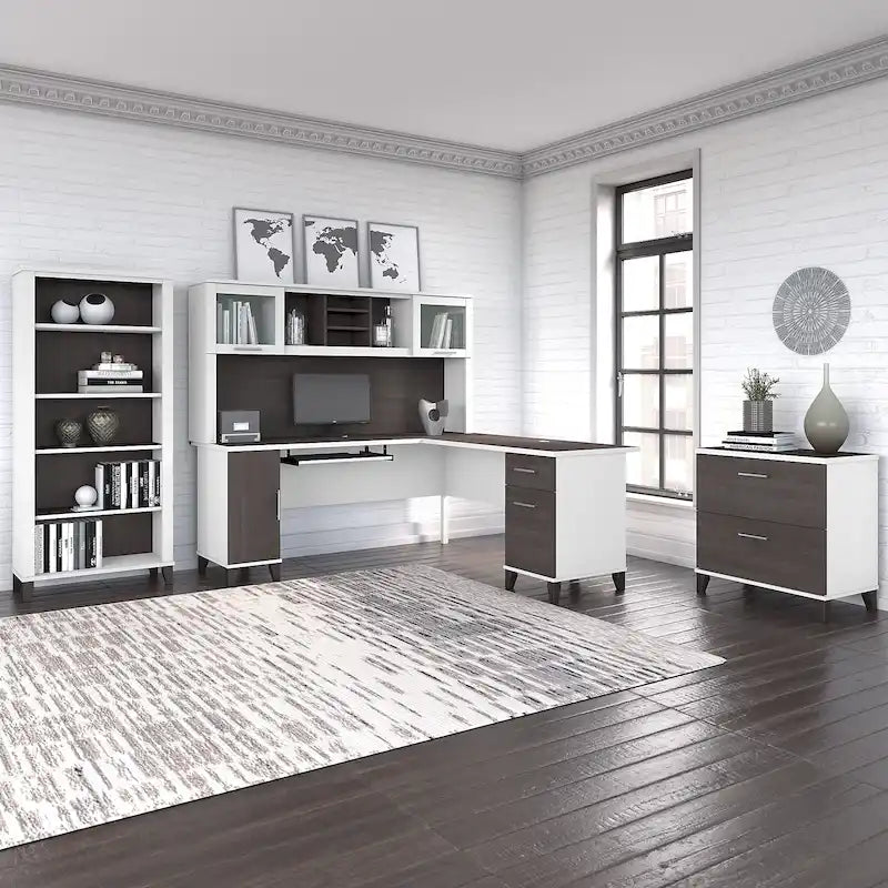 Bureau en L — Gris