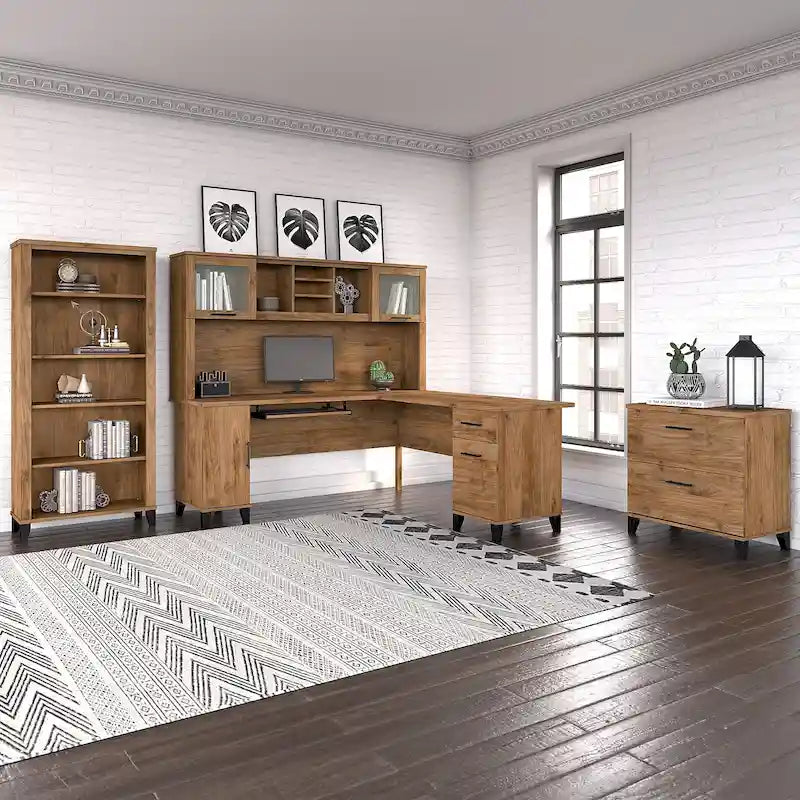 Bureau en L — Gris