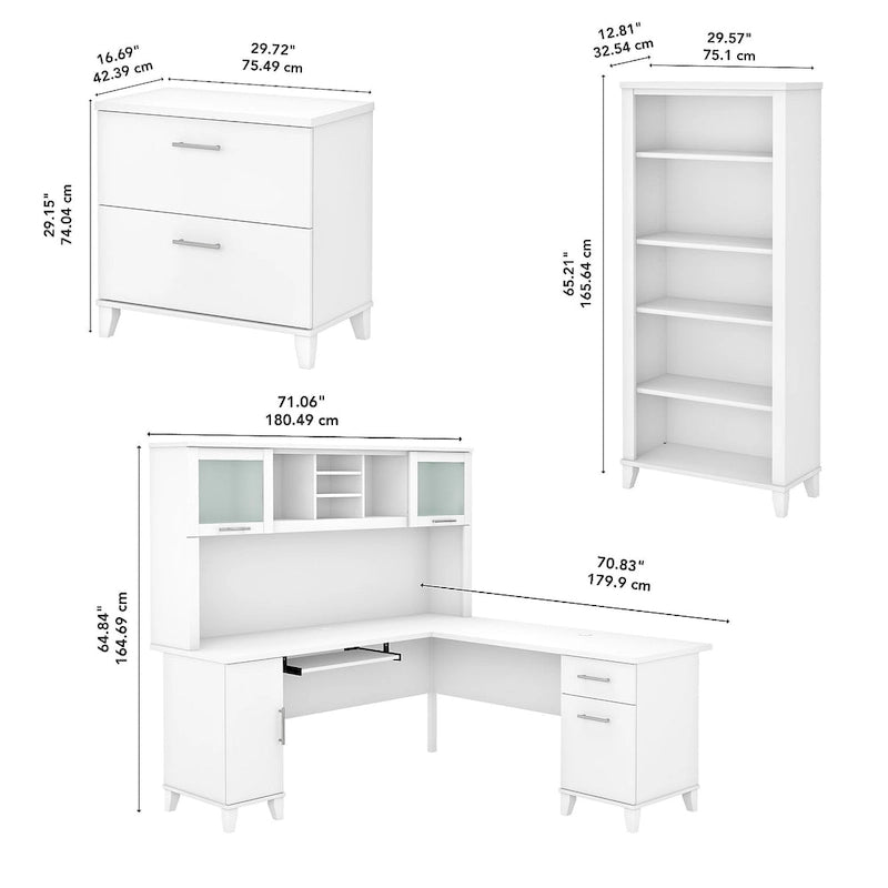Bureau en L — Gris