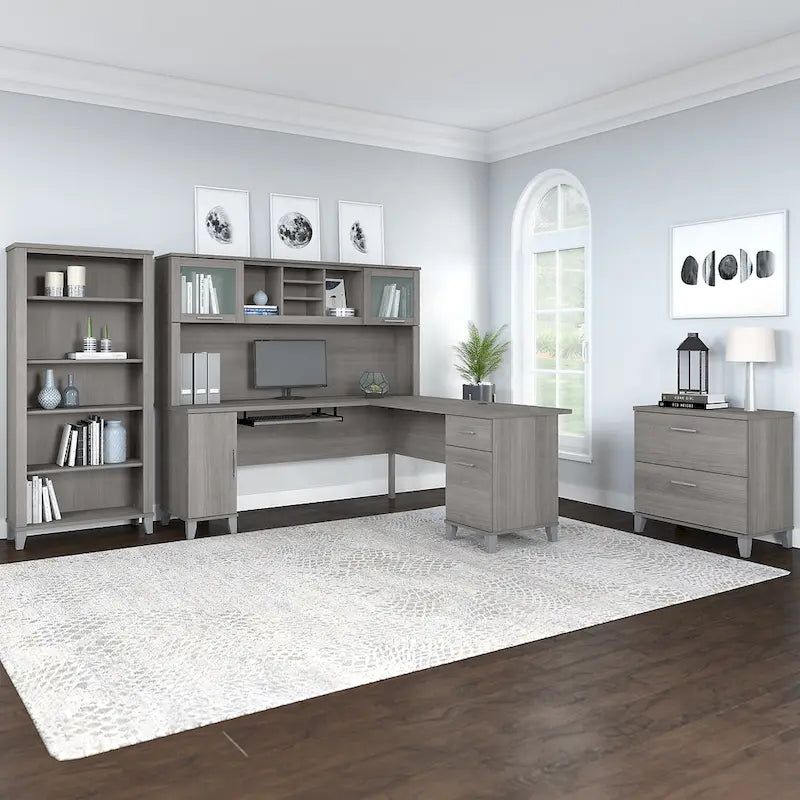 Bureau en L — Gris