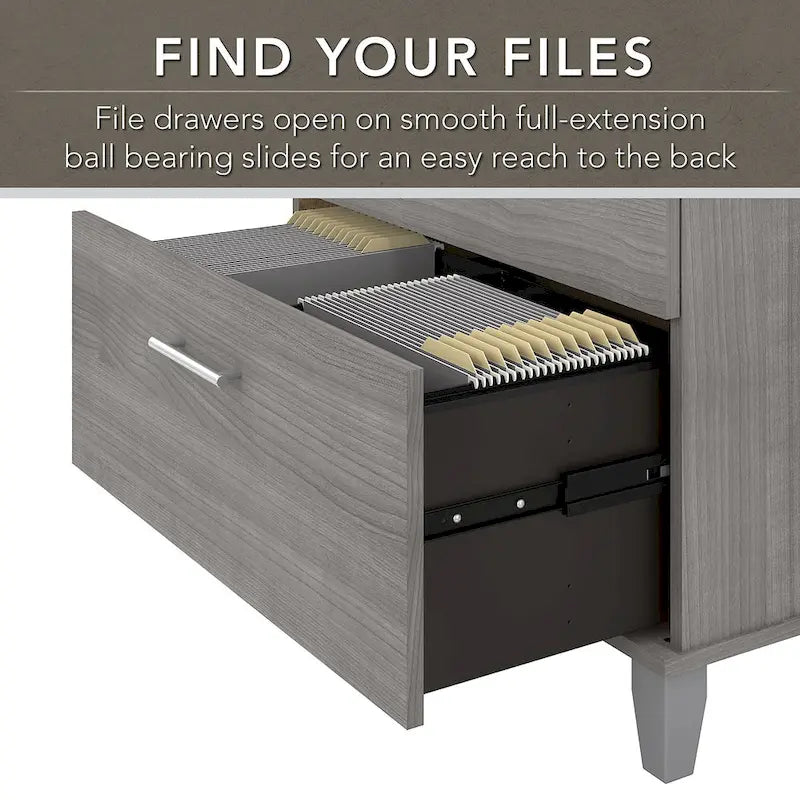 Bureau en L — Gris