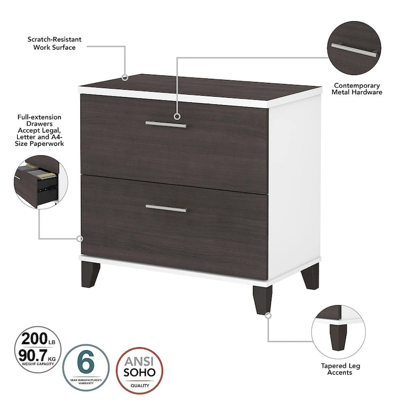Bureau en L — Gris