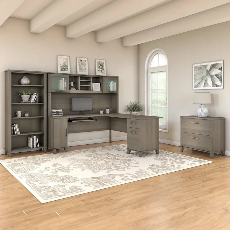 Bureau en L — Gris