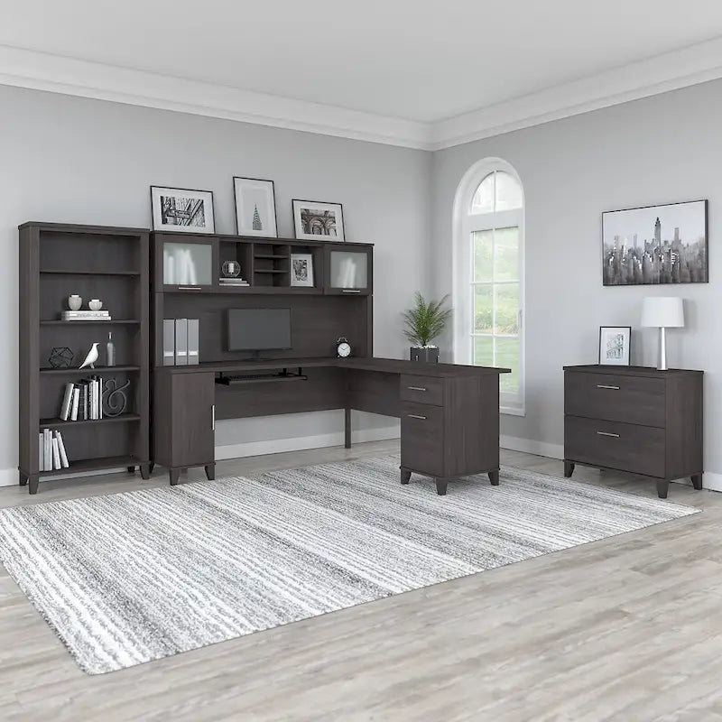 Bureau en L — Gris
