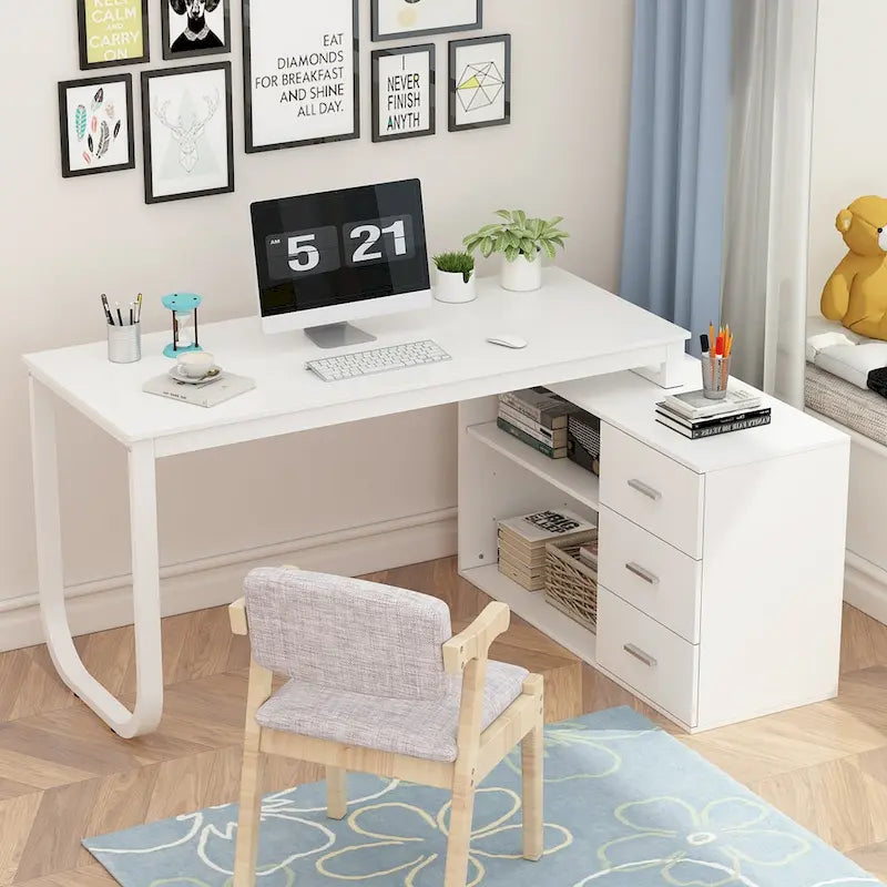 Bureau d'angle pour ordinateur