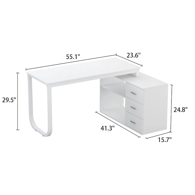 Bureau d'angle pour ordinateur