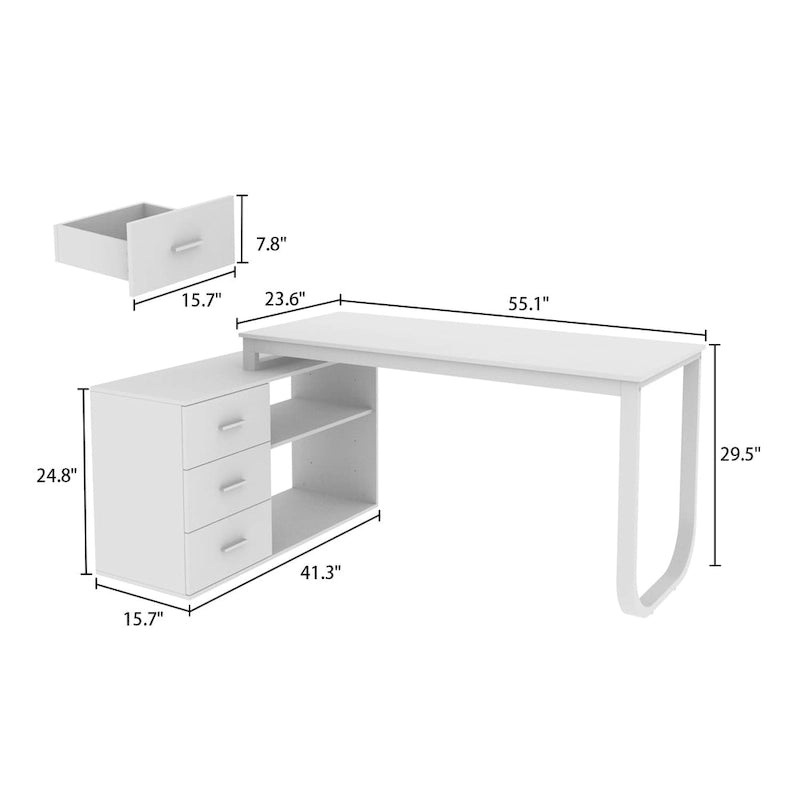 Bureau d'angle pour ordinateur