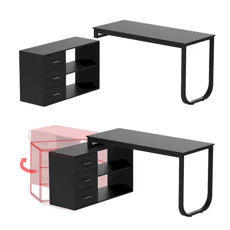 Bureau d'angle pour ordinateur