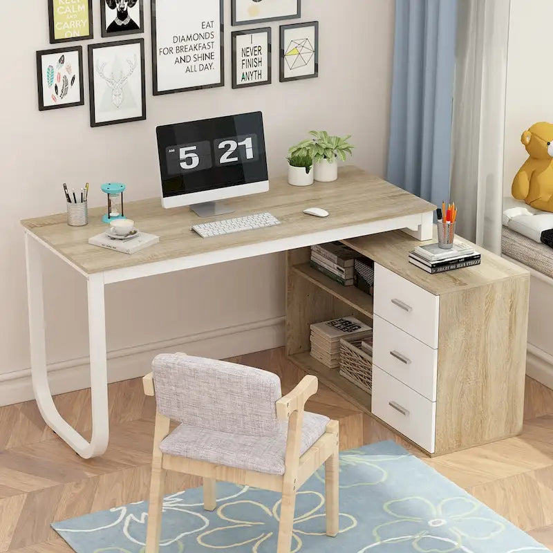 Bureau d'angle pour ordinateur
