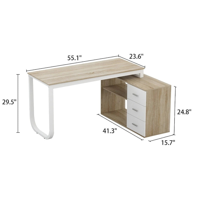 Bureau d'angle pour ordinateur