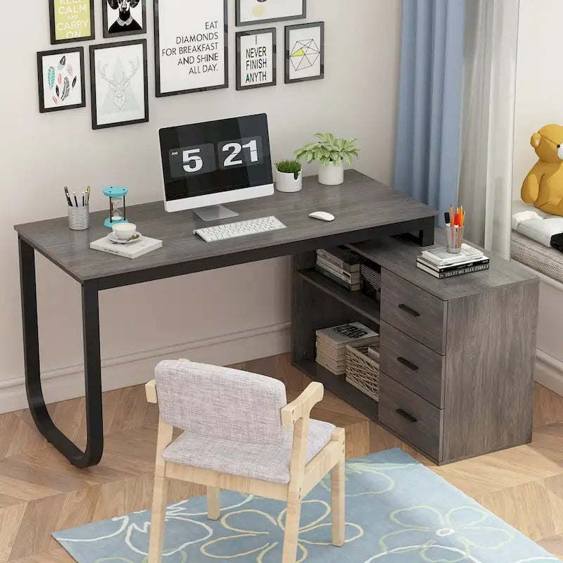 Bureau d'angle pour ordinateur