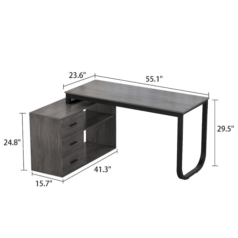 Bureau d'angle pour ordinateur