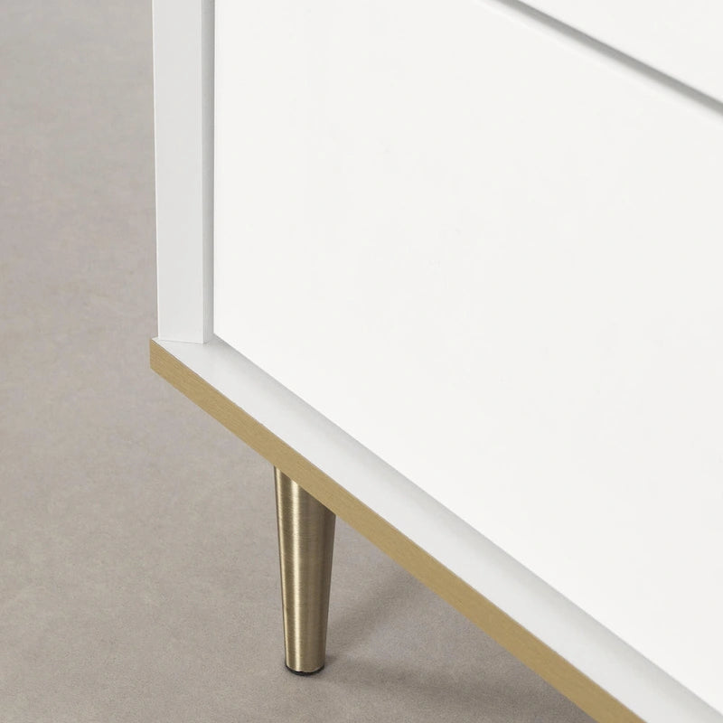 Commode double à six tiroirs
