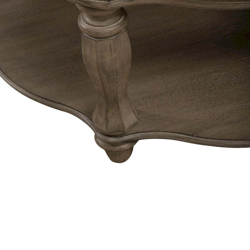 Table basse ronde Weathered Bisque