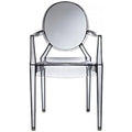 Chaise en acrylique transparent