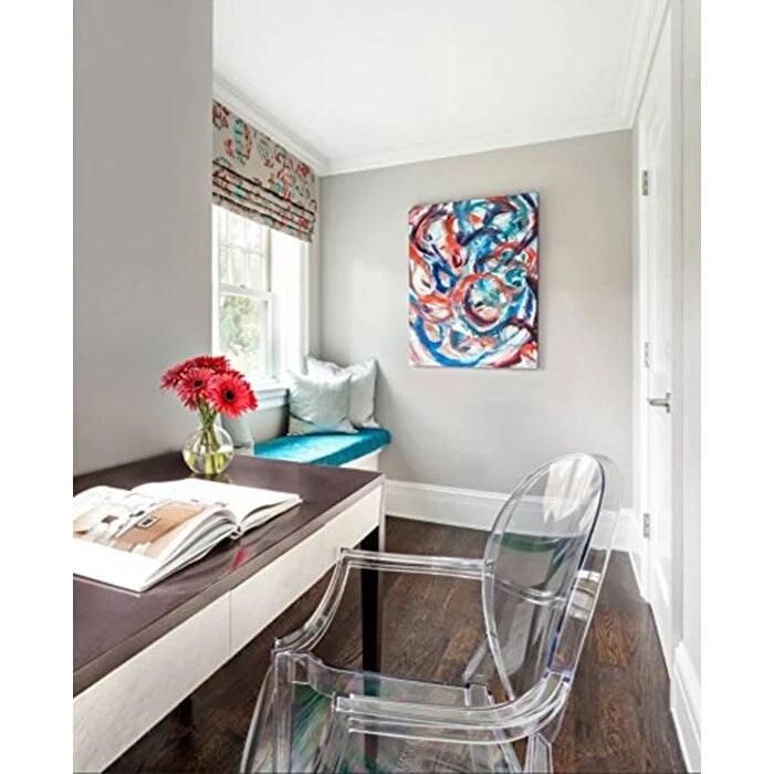 Chaise en acrylique transparent