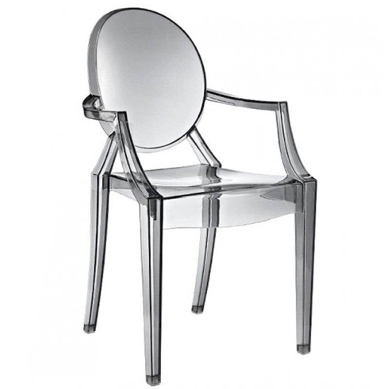 Chaise en acrylique transparent