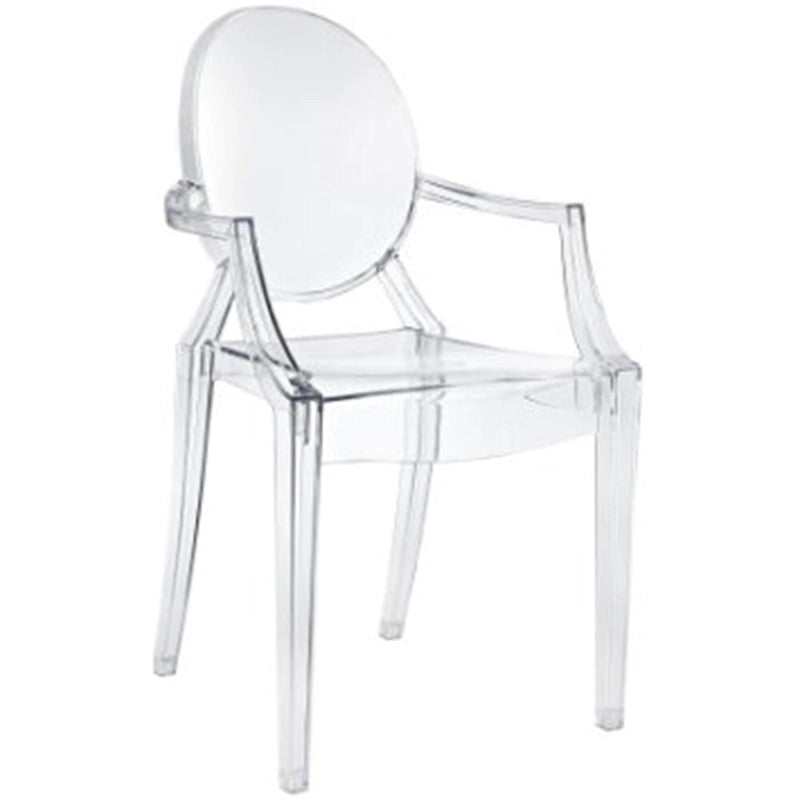 Chaise en acrylique transparent