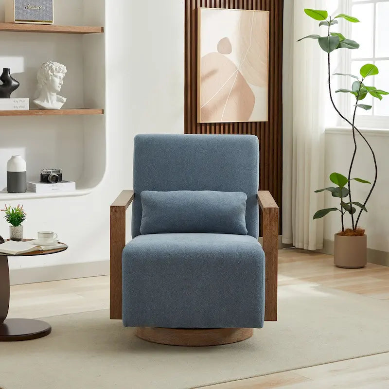 Fauteuil de relaxation pivotant et rembourré