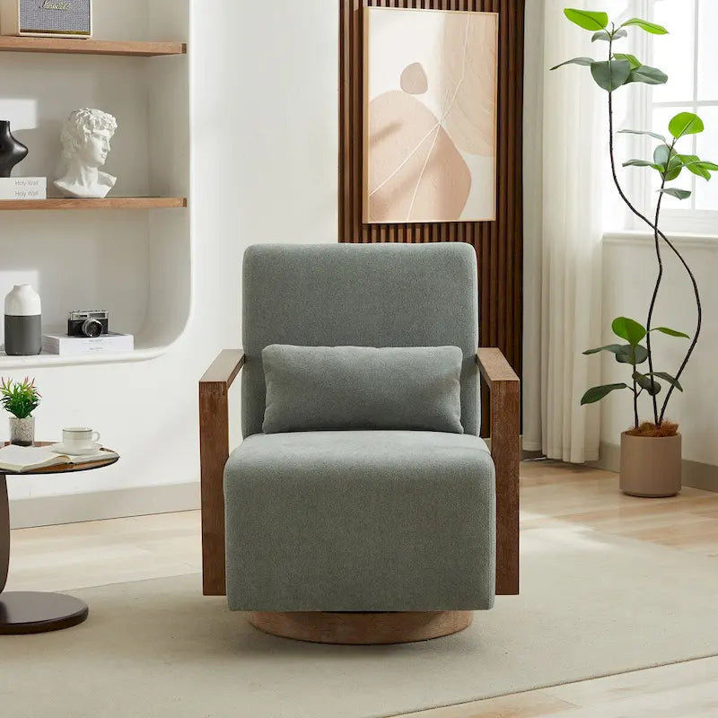 Fauteuil de relaxation pivotant et rembourré