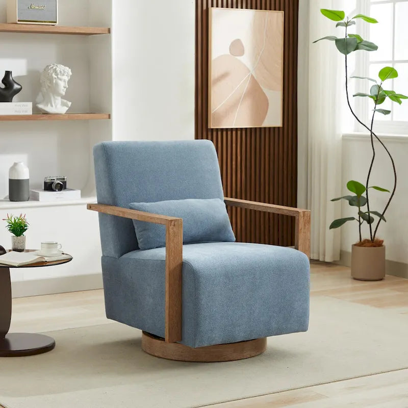 Fauteuil de relaxation pivotant et rembourré