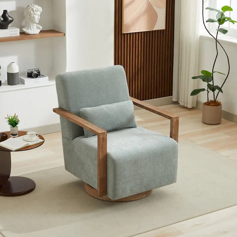Fauteuil de relaxation pivotant et rembourré