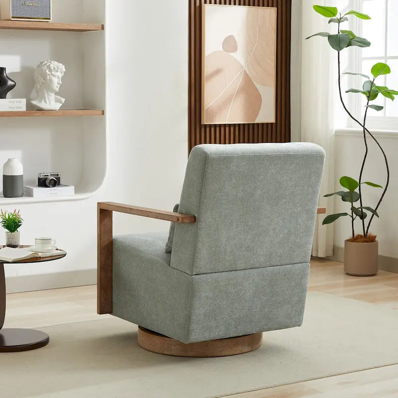 Fauteuil de relaxation pivotant et rembourré