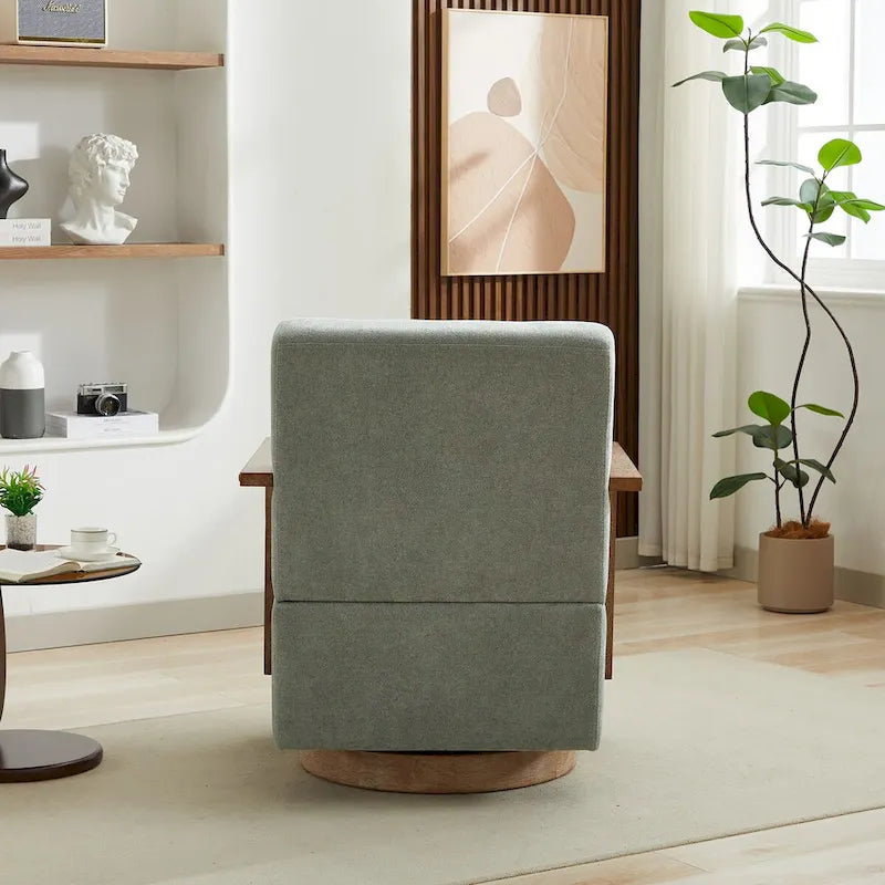 Fauteuil de relaxation pivotant et rembourré