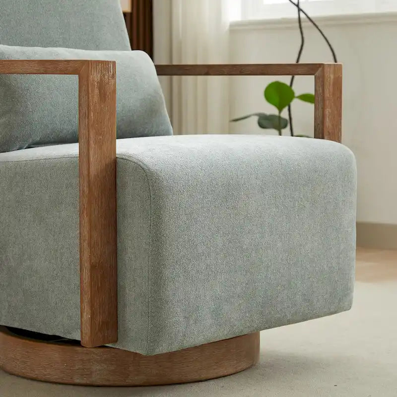 Fauteuil de relaxation pivotant et rembourré