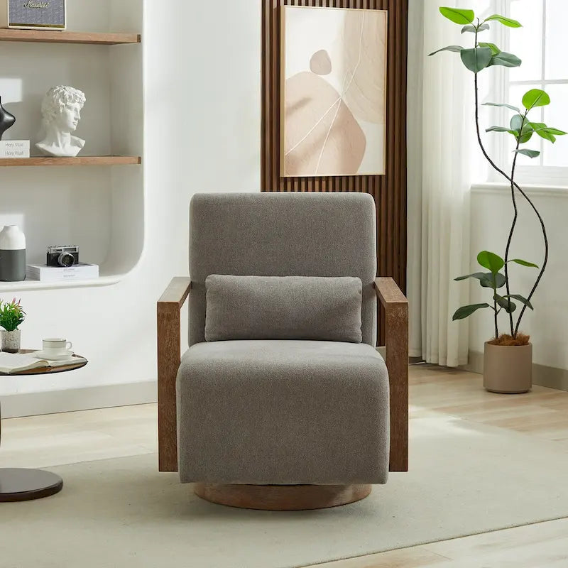 Fauteuil de relaxation pivotant et rembourré