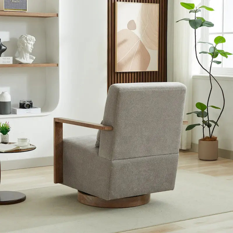 Fauteuil de relaxation pivotant et rembourré