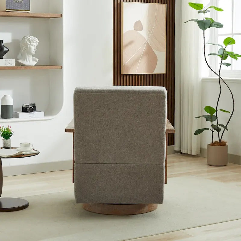 Fauteuil de relaxation pivotant et rembourré