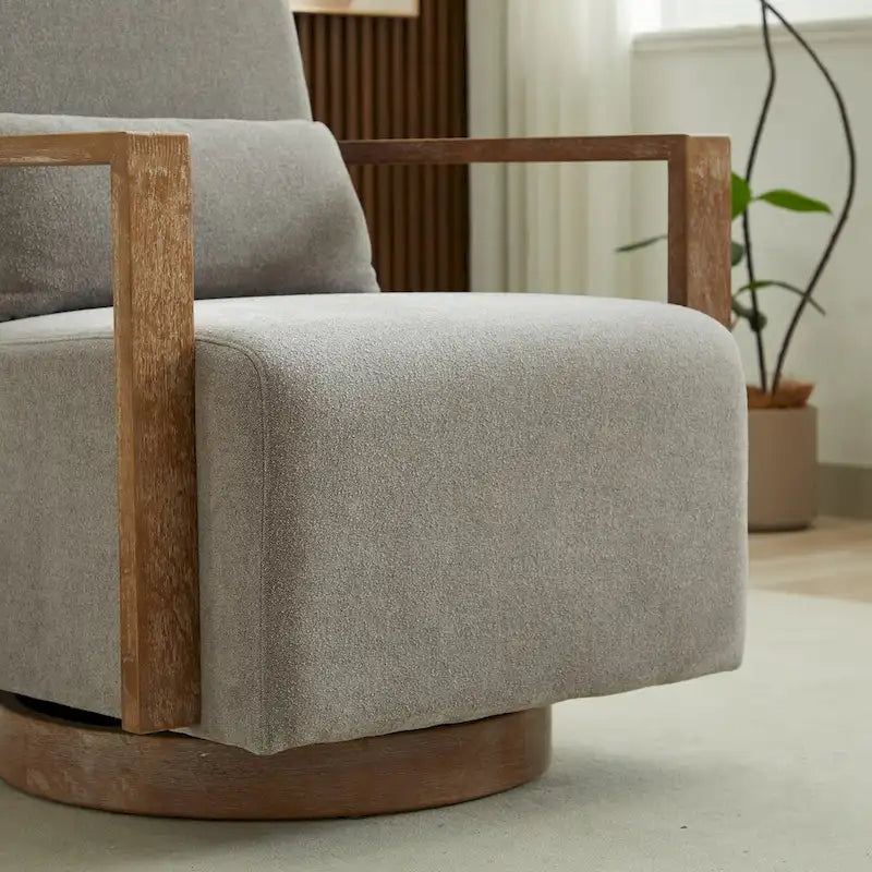 Fauteuil de relaxation pivotant et rembourré