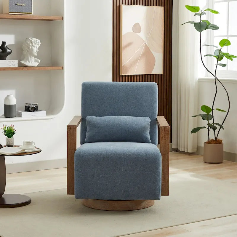 Fauteuil de relaxation pivotant et rembourré