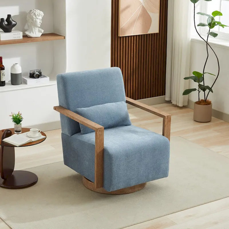 Fauteuil de relaxation pivotant et rembourré