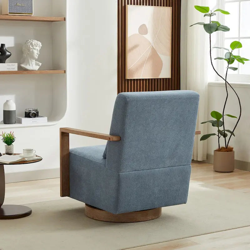 Fauteuil de relaxation pivotant et rembourré