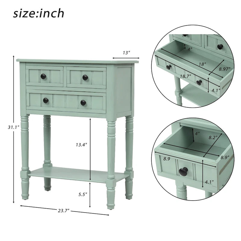 Table d'entrée étroite