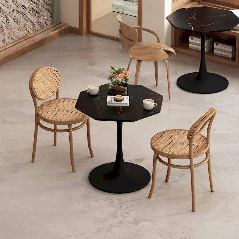 Table de salle à manger octogonale moderne