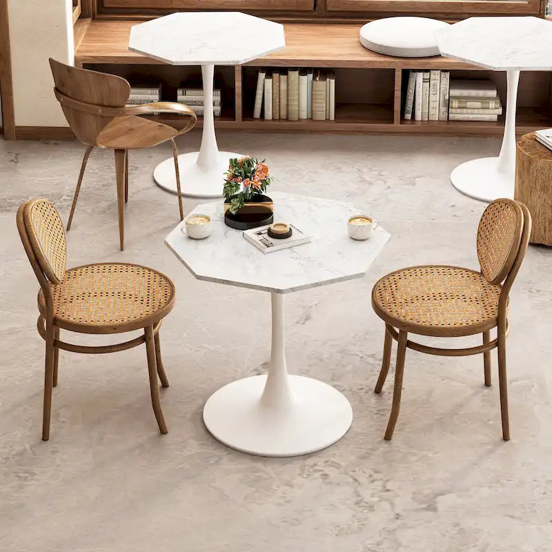 Table de salle à manger octogonale moderne