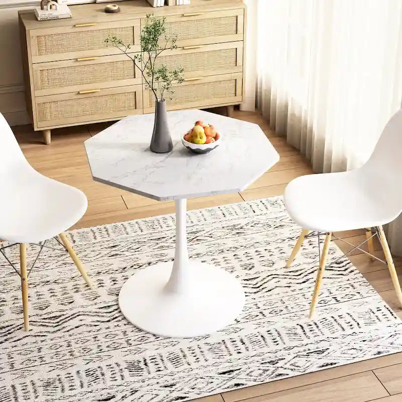 Table de salle à manger octogonale moderne