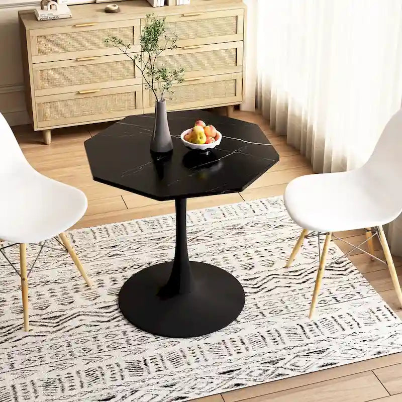 Table de salle à manger octogonale moderne