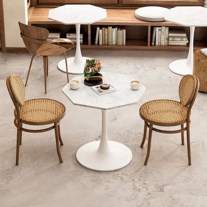 Table de salle à manger octogonale moderne