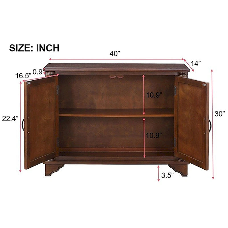 Table d'appoint de canapé rétro en bois