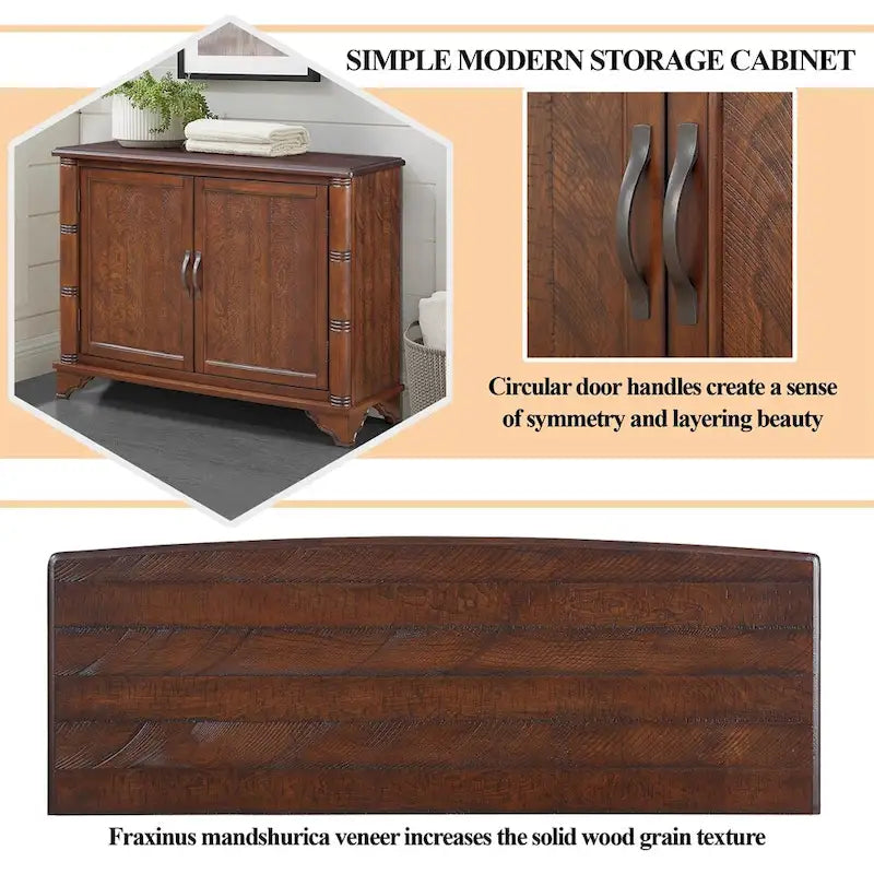 Table d'appoint de canapé rétro en bois