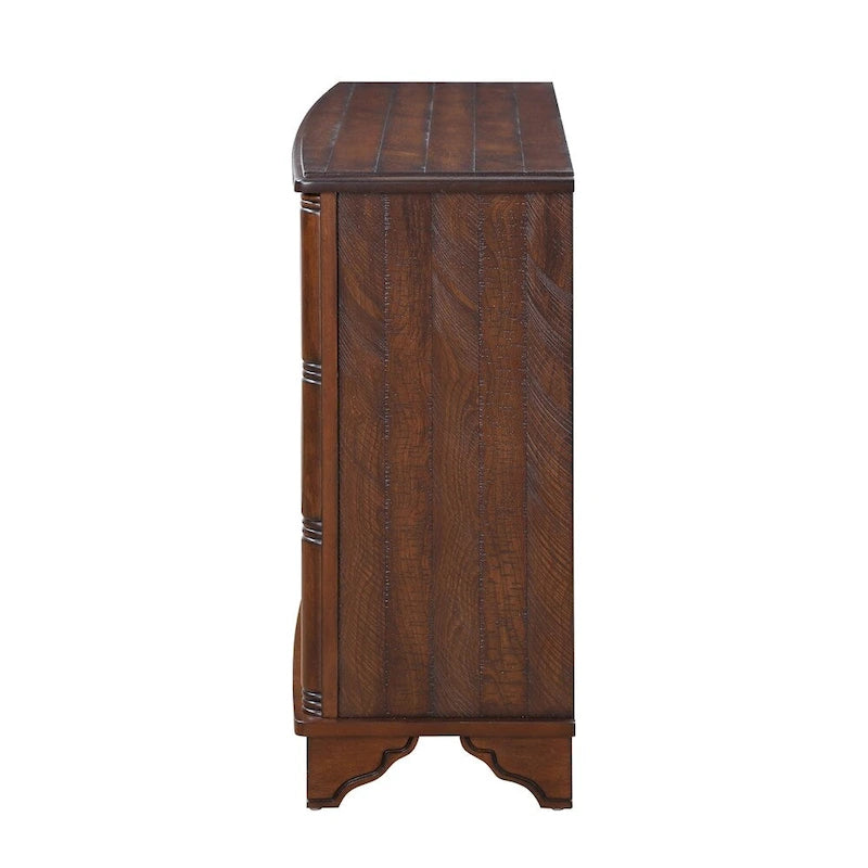 Table d'appoint de canapé rétro en bois
