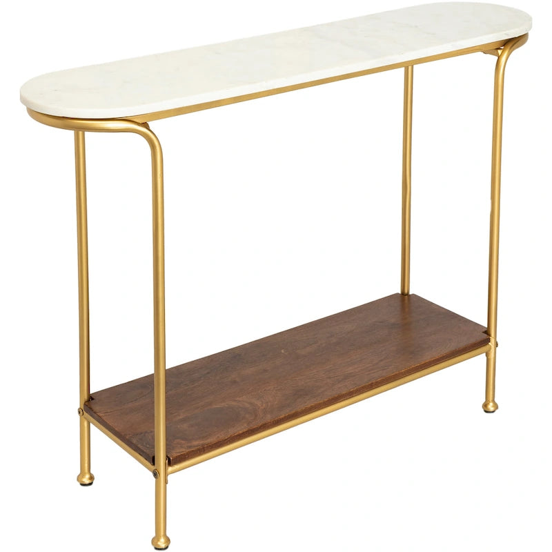 Console moderne Micheale Marble Mixed Media