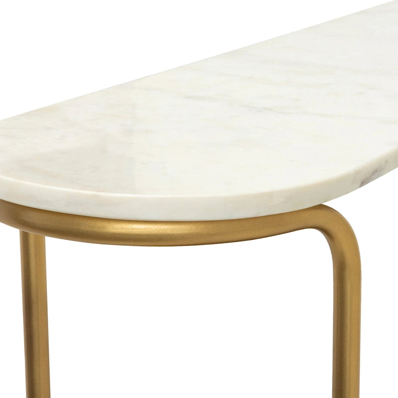 Console moderne Micheale Marble Mixed Media