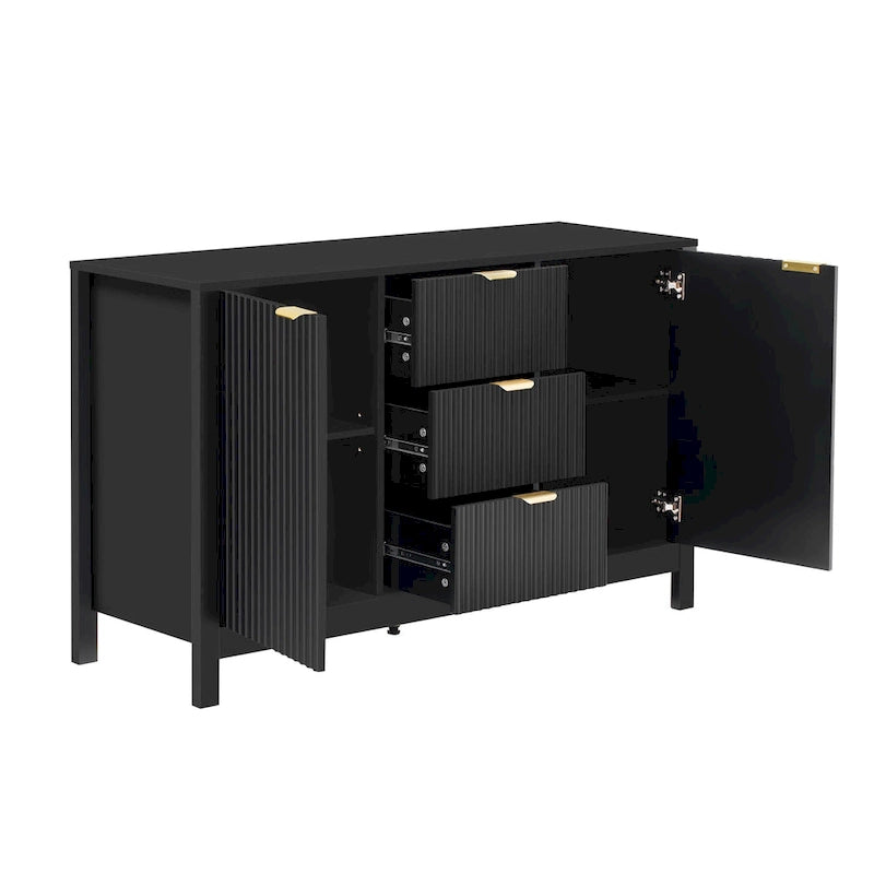 Meuble d'entrée moderne en forme de vague